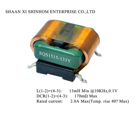 RoHS 250V أفقي SMD مرشحات خنق الوضع المشترك