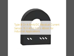 نوع B أو A 6mA / DC مستشعر التيار المتبقي 16 X 40 X 11.5 X 48mm للتطبيقات الصناعية
